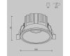 Встраиваемый светильник Maytoni Round DL058-12W2.7K-W