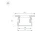 Профиль Arlight PDS-FS-3000 ANOD BLACK 040735