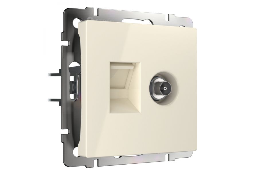 Розетка ТВ+Ethernet Werkel 4690389174476 W1181303
