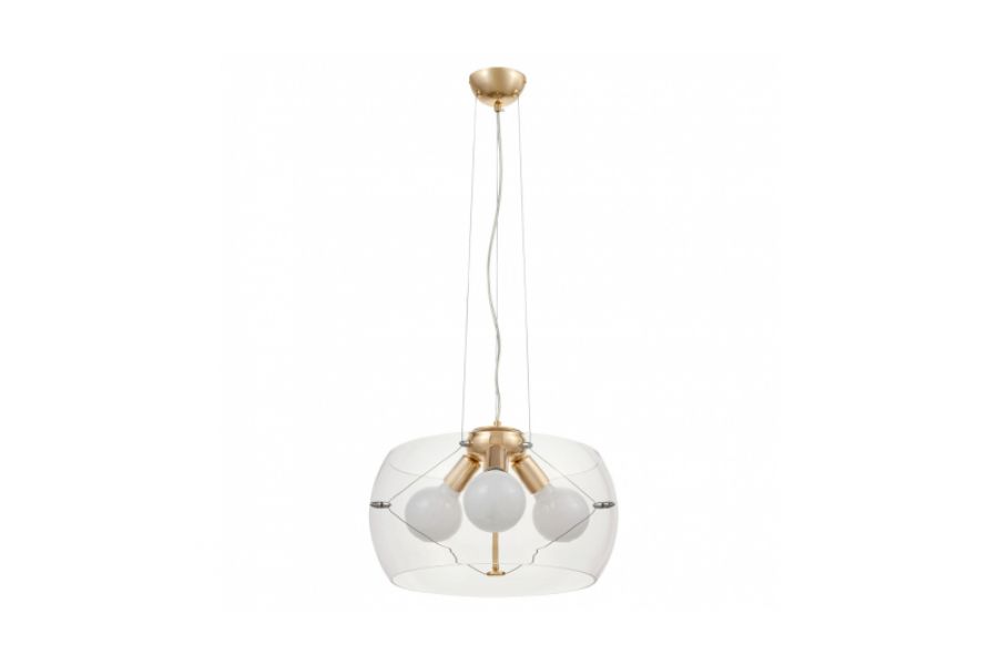 Подвесная люстра Lumina Deco Globo LDP 6018-400 PR+F.GD
