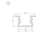 Профиль Arlight PDS-FS-2000 ANOD BLACK 040734