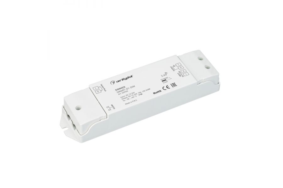 Диммер Arlight Smart-D1-Dim (12-24V, 1x10A, 2.4G) 029920