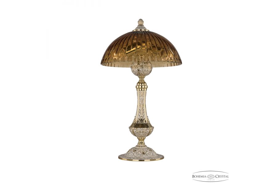 Настольная лампа Bohemia Ivele Crystal Florence 71100L/25 GW Amber/H-1K
