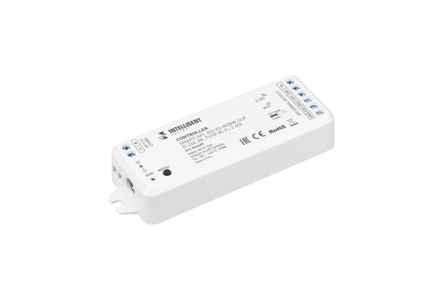 Контроллер Arlight SMART-SPI-302-82-RGBW-SUF (5-24V, 8A, TUYA Wi-Fi, 2.4G) 046487