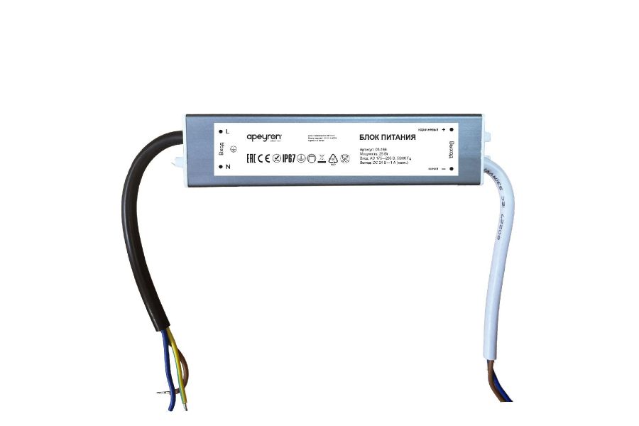 Блок питания Apeyron 25Вт DC24В 1А IP67 03-166
