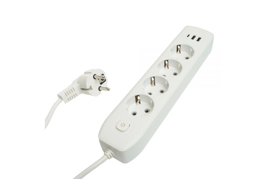 Удлинитель Stekker Home plus HM08-43-02 49978