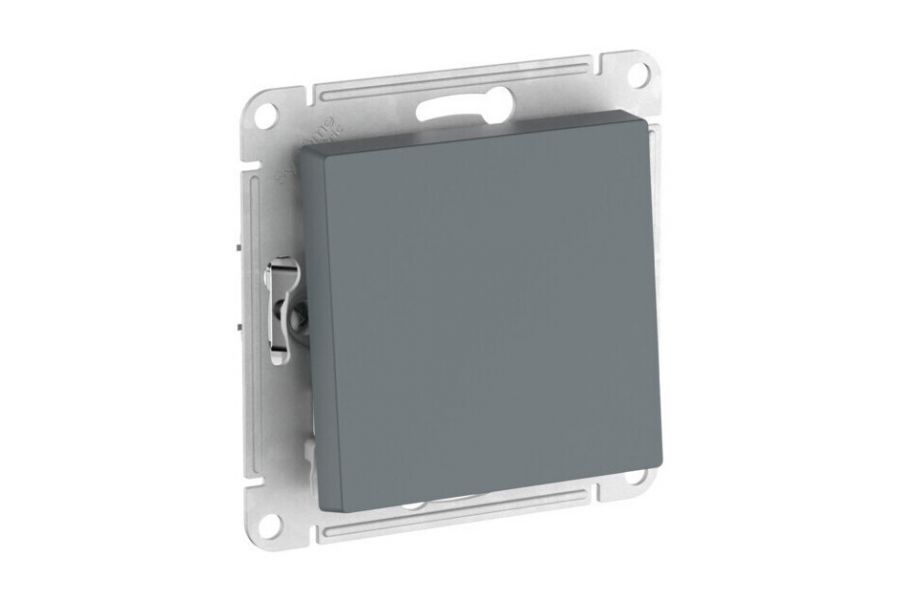Переключатель 1-клавишный, сх.6, 10АХ, мех., быстрозажим. клем. Systeme Electric AtlasDesign Грифель ATN000761S