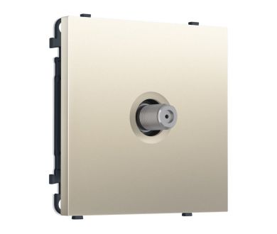 Комплект механизма TV розетки SAT SIGMA Шёлк 5-2400MHz 3.5dB QUANT PRO Ambrella Volt MS553050 (SP5530, PR215)