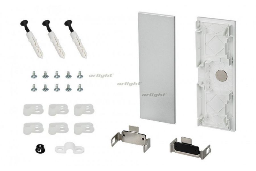Заглушка Arlight S2-WALL-X2-H128 Silver 021232