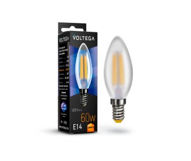 Лампа светодиодная Voltega E14 6W 2800К матовая VG10-CW2E14warm6W-F 7025