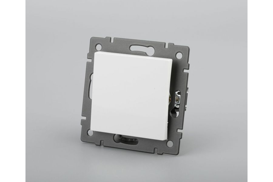 Механизм выключателя одноклавишный перекрёстный Arlight SWT-MKX1-PL-WH-V (250V, 10A) 049875