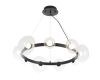Подвесная люстра Crystal Lux BOSQUE SP9 BLACK/TRANSPARENT