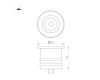 Мебельный светильник Arlight ART-PICCOLO-BUILT-R13-1W Warm3000 (BRS, 30 deg, 3V) (IP40 Металл) 061674
