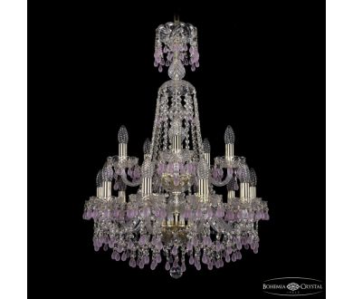 Подвесная люстра Bohemia Ivele Crystal 1410/10+5/195/XL-84/2d G V7010