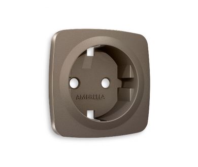 Лицевая панель для розетки с/з Ambrella Volt Omega OP6360