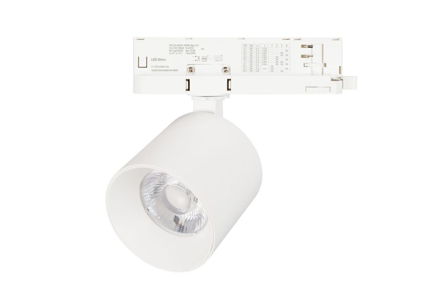 Трековый трехфазный светильник Arlight LGD-DYKE-4TR-R90-26W Day4000 (WH, 38 deg, 230V, DALI) (IP20 Металл) 058694
