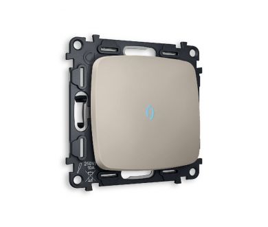 Комплект механизма 1-кл проходного выключателя с подсветкой Ambrella Volt Omega MO362040