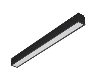 Трековый магнитный светильник Arlight MAG-VIBE-FLAT-L293-12W Warm3000 (BK, 100 deg, 48V) 044432
