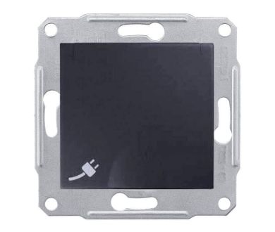 Розетка Schneider Electric Sedna с/з со шторками и крышкой IP44 16A 250V SDN3100370