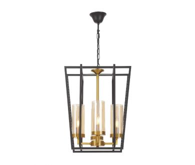 Подвесная люстра Lumina Deco Afres LDP 1246-4 BK+MD