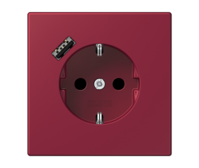 Купить Розетка 2K+З USB Typ A Jung LC1520-18A255 Розетка 2K+З USB Typ A Jung LC1520-18A255