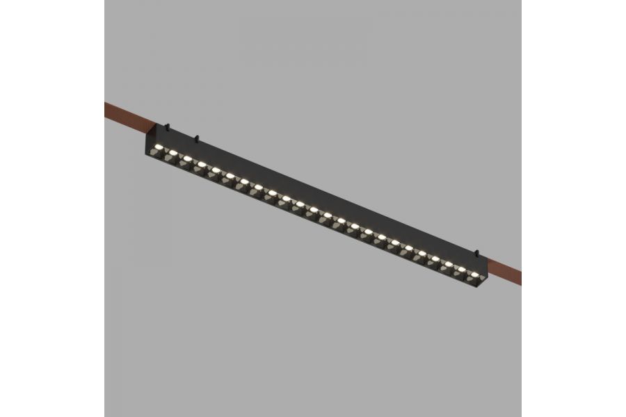Трековый однофазный светильник Denkirs Belty grill DK5672-BK