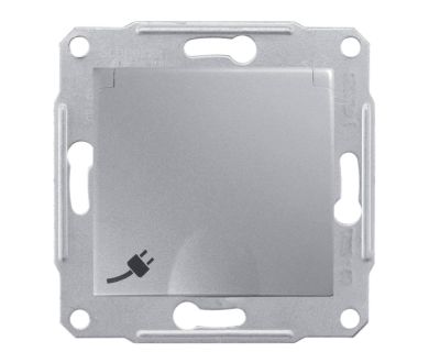 Розетка Schneider Electric Sedna с/з со шторками и крышкой IP44 16A 250V SDN3100360
