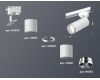 Трековый однофазный светильник Ambrella Light Track System XT6301002 (A2520, C6301, A2060, C6301, N6132)