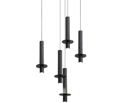 Подвесной светильник iLamp Lofty 10704P/1-D150 BK-GR