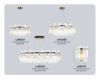 Подвесная люстра Ambrella Light High Light Crystal LH31255