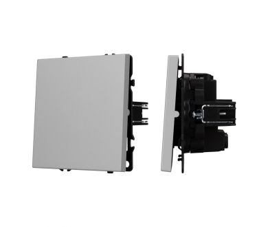 Выключатель перекрёстный 1 кл софт-тач никель Arlight SWT-MKX1-SFPL-IS (250V, 10A) 059429(1)