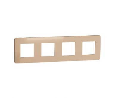 Рамка 4-постовая Schneider Electric Unica New NU280857