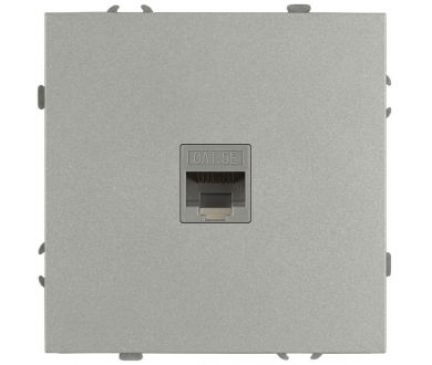 Розетка Эра Galaxy 15-3107-03 информационная RJ45 IP20 алюминий Б0070739