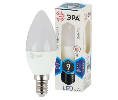 Лампа светодиодная Эра E14 9W 4000K LED B35-9W-840-E14 Б0027970