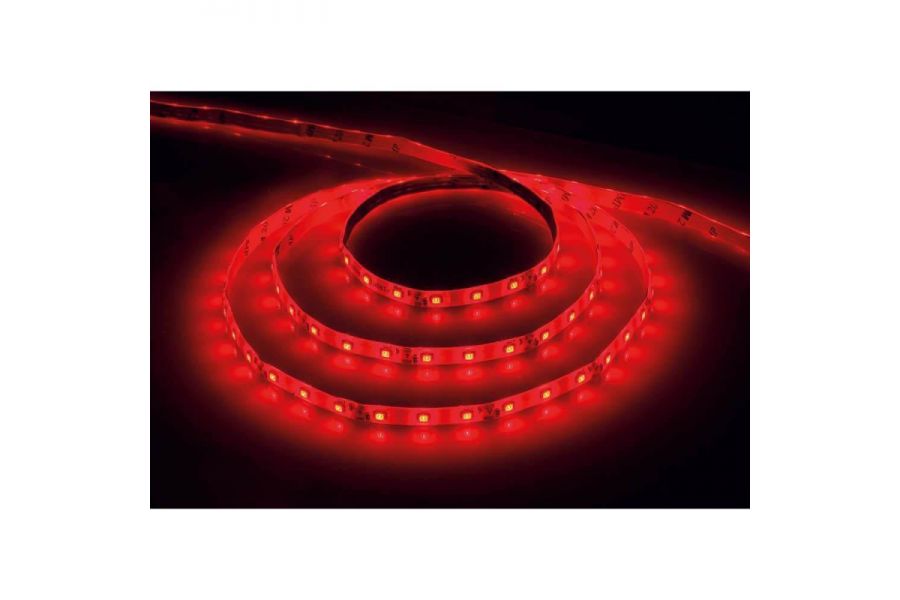 Светодиодная влагозащищенная лента Feron 4,8W/m 60LED/m 2835SMD красный 5M LS604 27676