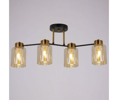 Потолочная люстра Illumico IL6111-4COU-79 BK GD Qui