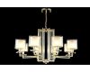 Подвесная люстра Crystal Lux Nicolas NICOLAS SP-PL8 GOLD/WHITE
