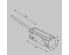 Ввод питания Maytoni Technical Magnetic track system Exility Accessories for tracks Exility TRA034B-42W-1