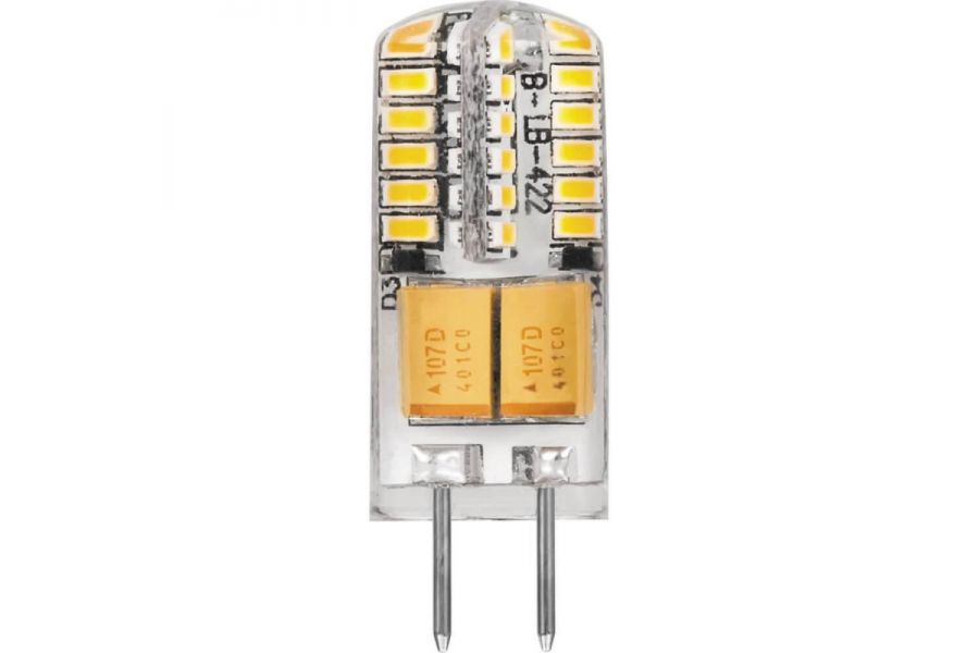 Лампа светодиодная Feron G4 3W 4000K Прямосторонняя Матовая LB-422 G4 3W 4000K 25532