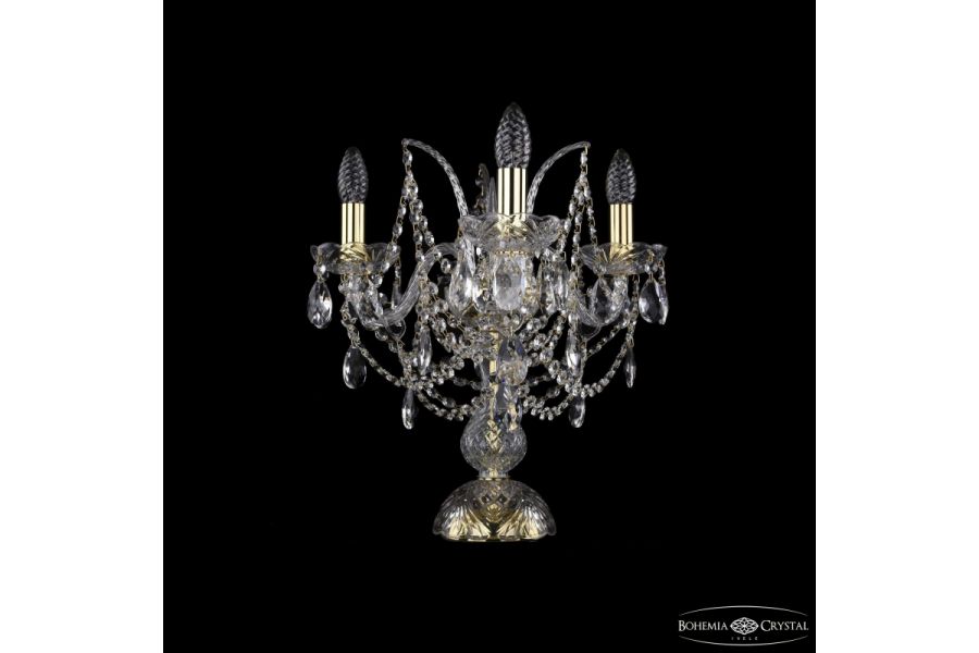 Настольная лампа Bohemia Ivele Crystal 1411L/3/141-39 G