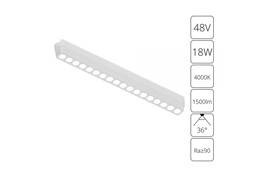Трековый магнитный светильник Arte Lamp Rapid A6169PL-1WH