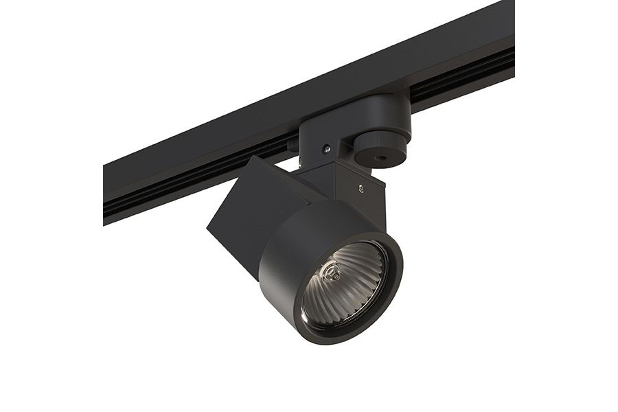 Трековый светильник Lightstar Track 1 black A1T051027 (592027+051027)