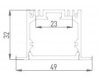 Алюминиевый профиль DesignLed LE.4932-R 010356