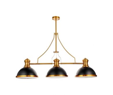 Купить Подвесная люстра Lumina Deco Ettore LDP 710-3 BK+MD Подвесная люстра Lumina Deco Ettore LDP 710-3 BK+MD