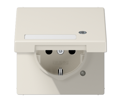 Розетка Schuko с крышкой Jung LS1520NAKLKO