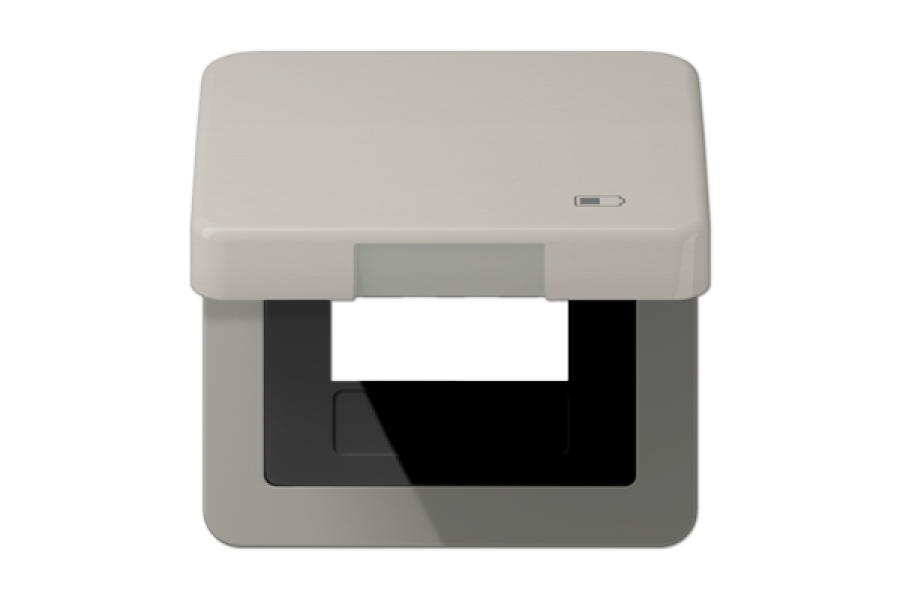 Рамка с подпружиненной крышкой для USB-механизмов Jung CD590KLUSBPT