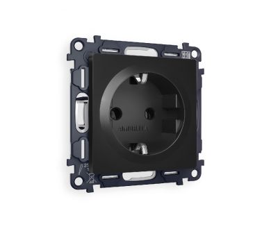 Комплект механизма розетки с/з на винтовых зажимах Ambrella Volt Alfa MA806010