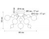 Потолочная люстра Arte Lamp Molecule A8313PL-5GO