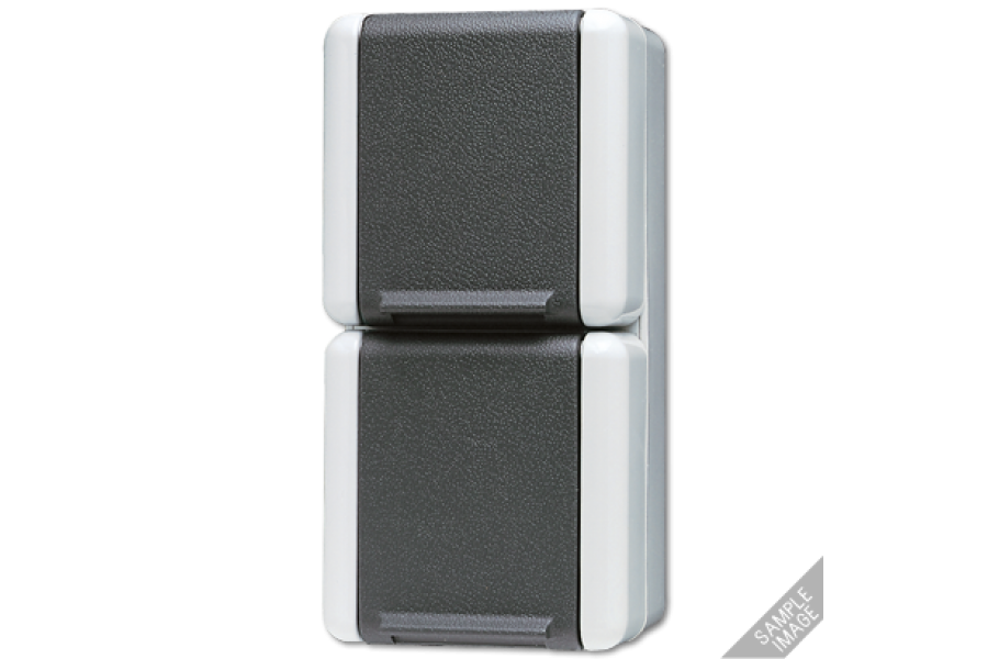 Розетка Schuko двухместная Jung 8220W