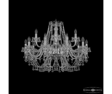 Купить Подвесная люстра Bohemia Ivele Crystal 1409/10+5/300 Ni Подвесная люстра Bohemia Ivele Crystal 1409/10+5/300 Ni